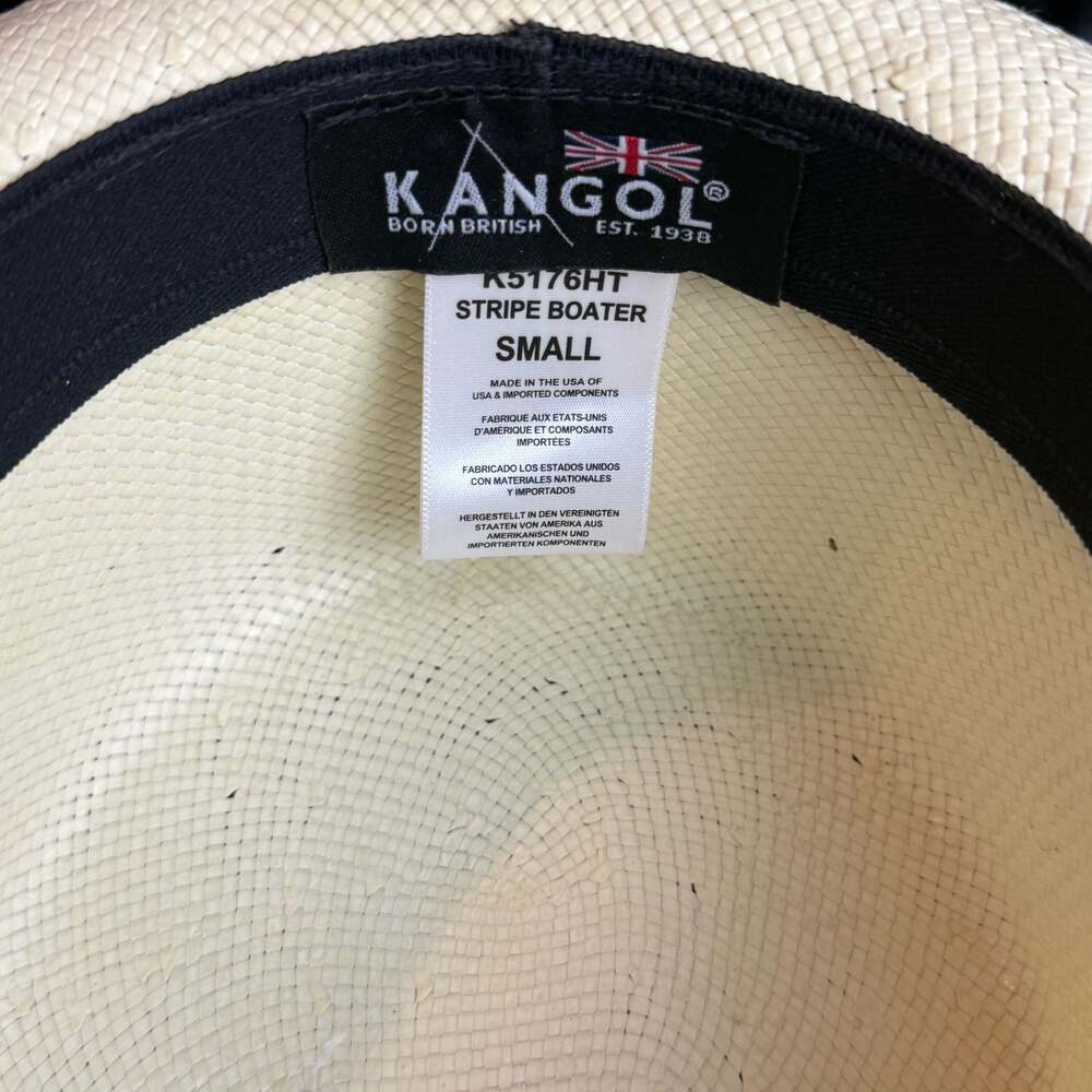 Kangol K5176HT Stripe Boater Straw Hat - Picture 7 of 8